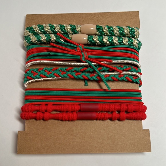 Christmas Boho Style Hairbands / Wristbands #381 - Picture 2 of 2